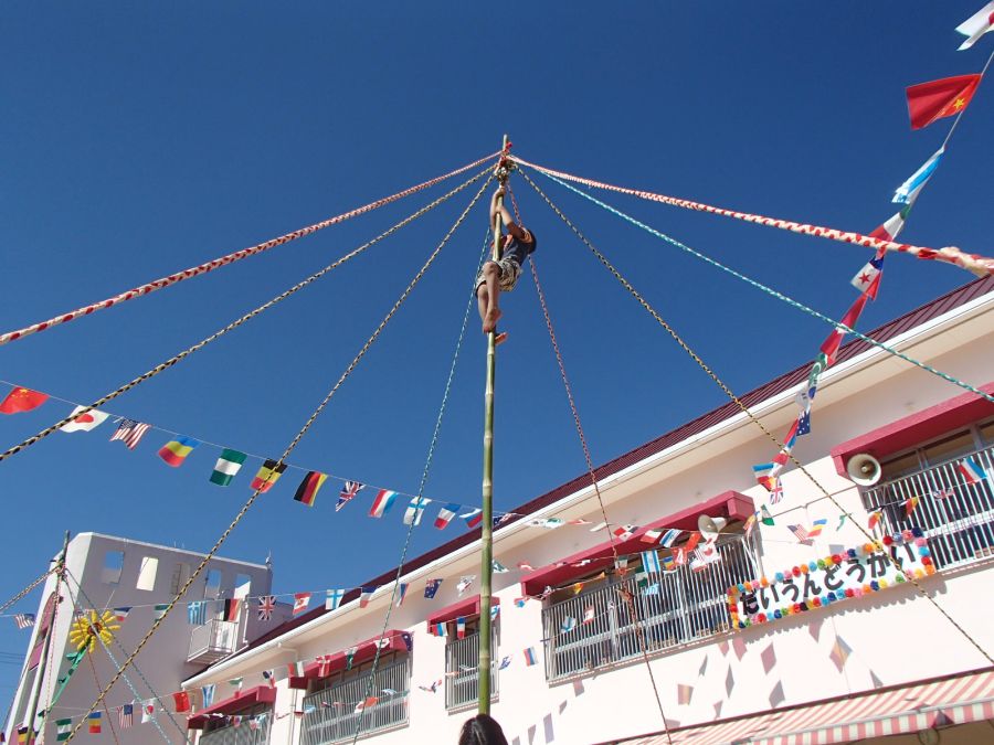 園庭での運動会